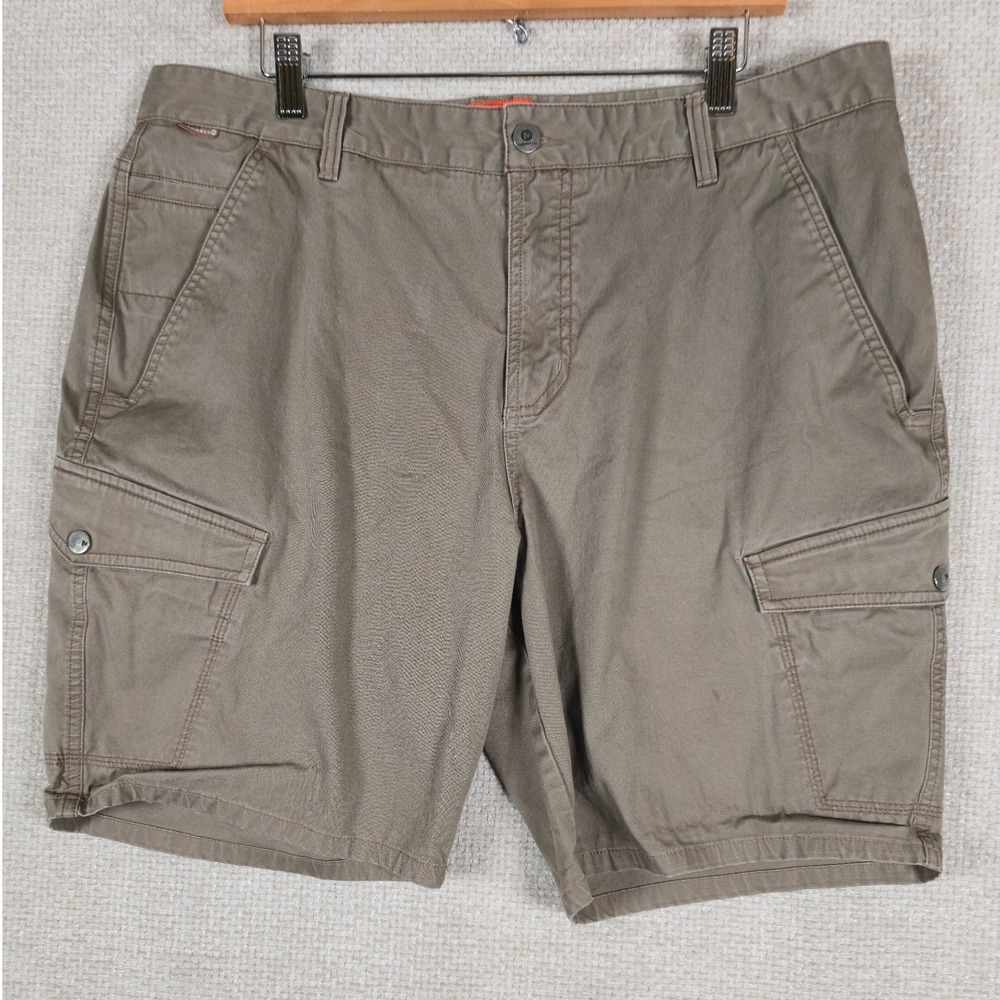 Merrell Mens Cargo Shorts Size 38 (Measures 37) Brown Hiking Outdoor Stretch
